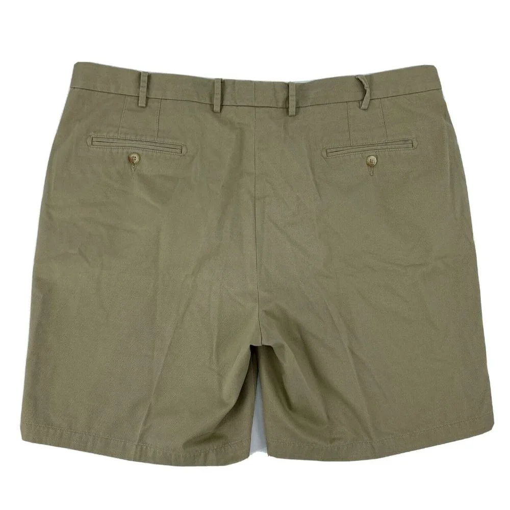 Peter Millar Shorts Men's 42 Beige Golf Flat‎ Front 100% Pima Cotton
